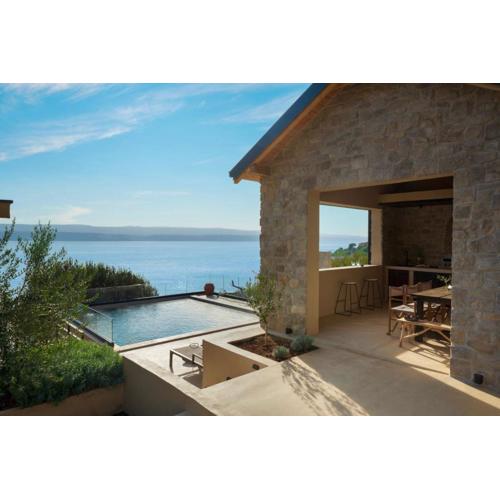 Luxauthentic villa with heated pool SALT STONE - sauna, jacuzzi, gym, outdoor kitchen with bbq
