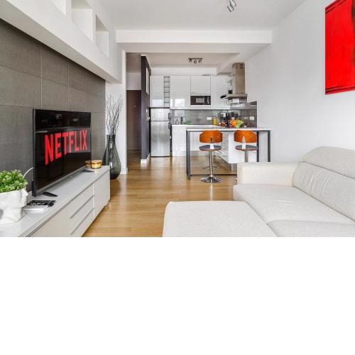 Luxury Apartment in the Center of Warsaw with view from the 11th floor