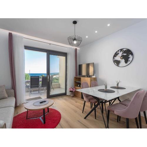 Luxury Beachfront Krk Apartments with Terrace - One Bedroom Apartment with Terrace