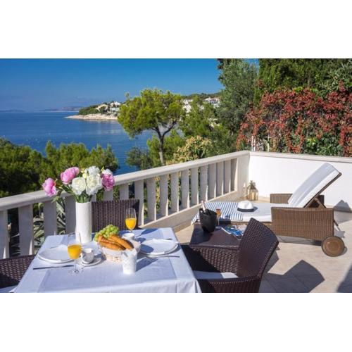 Luxury Beachfront Villa Primosten Oasis with private pool at the beach in Primosten