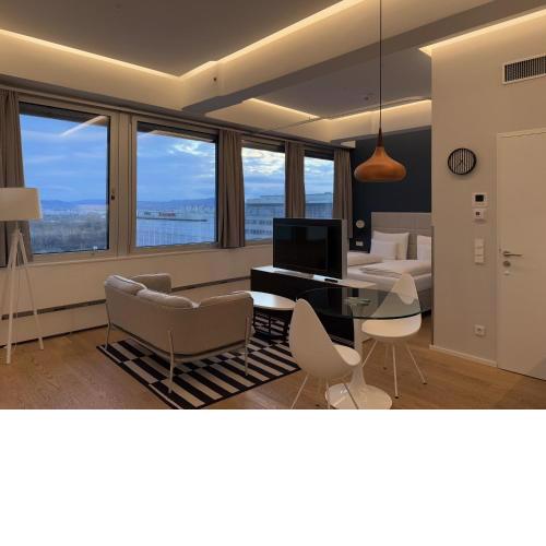 Luxury City Apartment with Skyline View