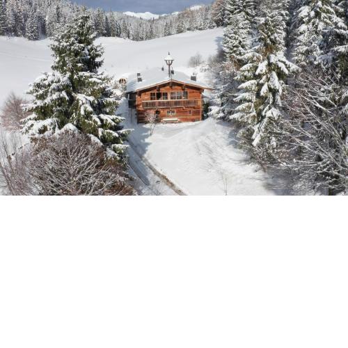Luxury old wood mountain chalet in a sunny secluded location with gym, sauna & whirlpool
