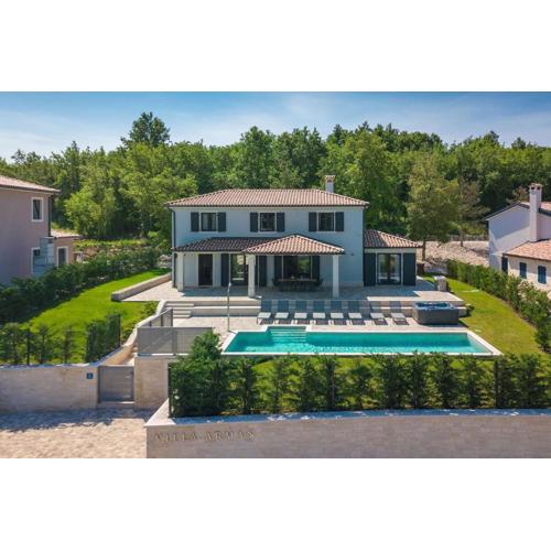 Luxury villa Arman with whirlpool in Visinada