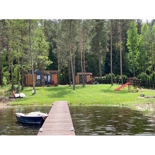 Makosieje Resort-komfortowy domek 15m od jeziora,widok na jezioro,ogrzewanie,wi-fi