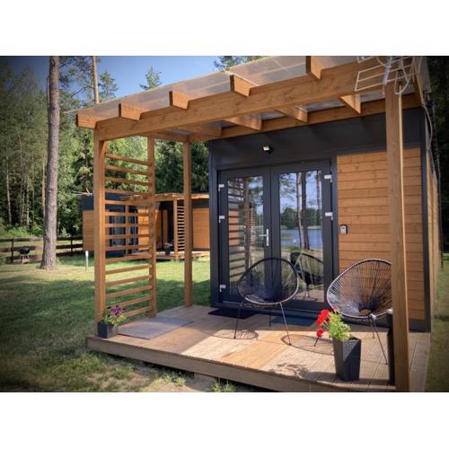 Makosieje Resort-komfortowy domek 20m od jeziora,ogrzewanie,wi-fi ,widok na jezioro