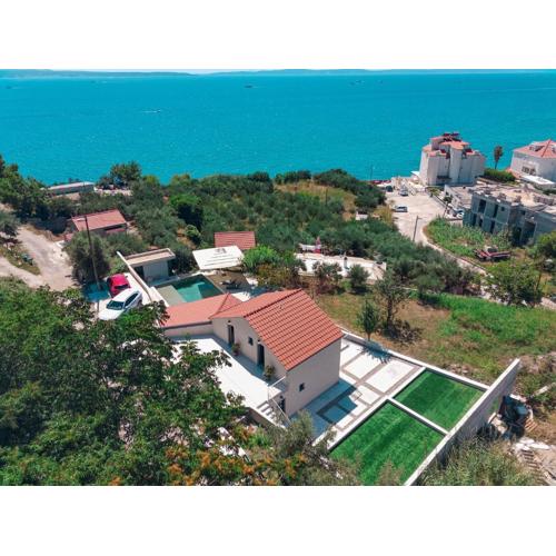 Mediterranean Oasis Seaside Villa with Pool