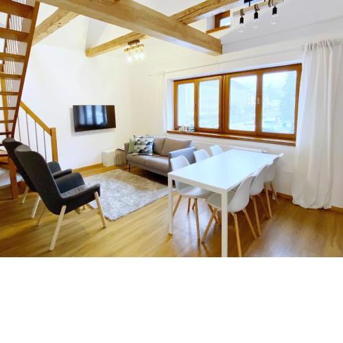 Mezonetový apartmán ve skandinávském stylu