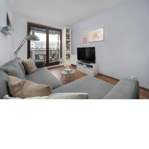 Modern Apartment with Balcony in Wrocław by Noclegi Renters