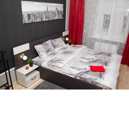 Modern Red Apartment