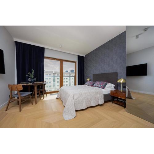 Modern Studio in Wola with Air Conditioning by Noclegi Renters