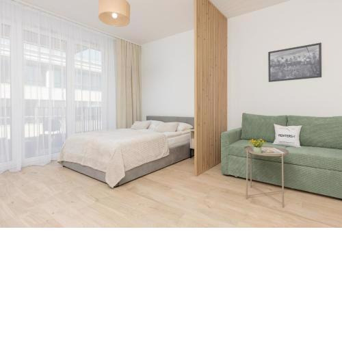 Modern Studio Mokotów with Parking & Balcony by Noclegi Renters