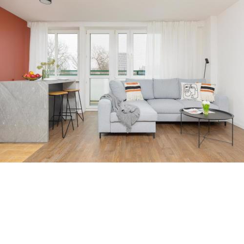 Modern Studio with Balcony Warsaw Mokotów by Noclegi Renters