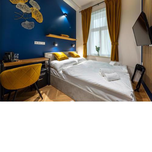 Modern urban room in the city center of Prague