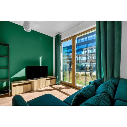 Mokotów Apt - Parking and Balcony - by Rentujemy