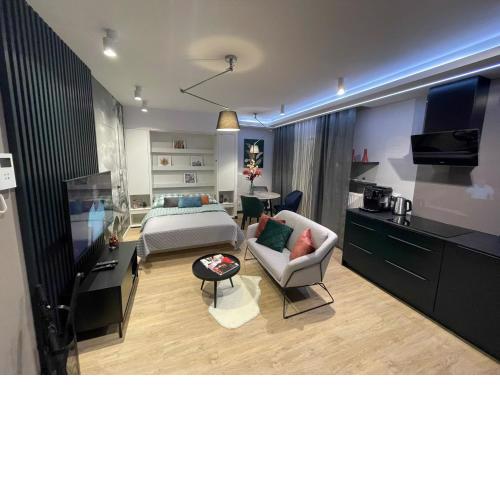 New comfortable apartment with balcony and sauna on Klimieckiego street