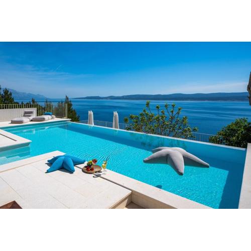 New! Seaview villa Agata with heated infinity pool