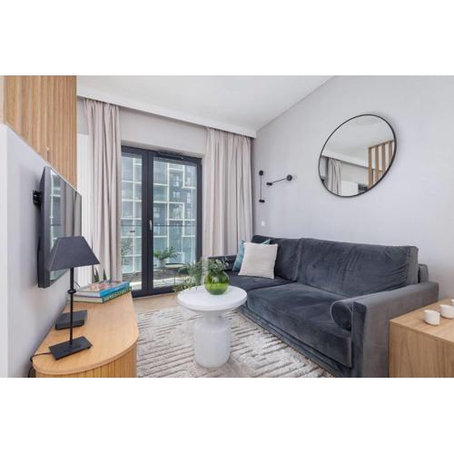 Nowoczesne Studio dla 4 Osób z Balkonem by Noclegi Renters