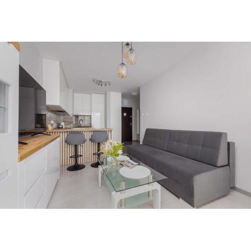 Nowoczesny Apartament w Gliwicach z Umeblowanym Balkonem by Noclegi Renters