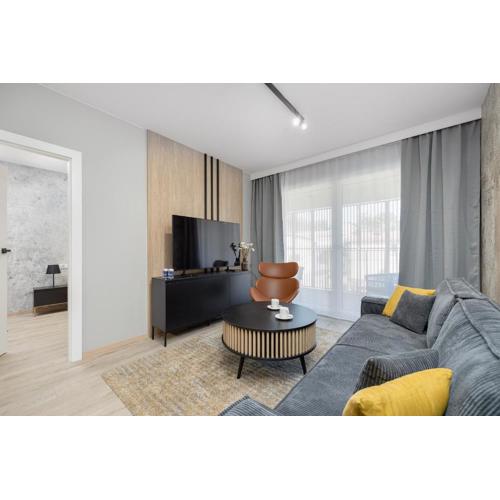 Nowoczesny i Elegancki Apartament A212 z Balkonem i Parkingiem by Noclegi Renters