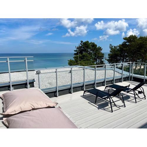 Penthouse Apartment mit Meerblick und Dachterrasse in Gaski bei Mielno