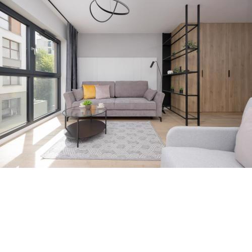 Piękne Studia dla 3 osób & Parking Warszawa by Noclegi Renters