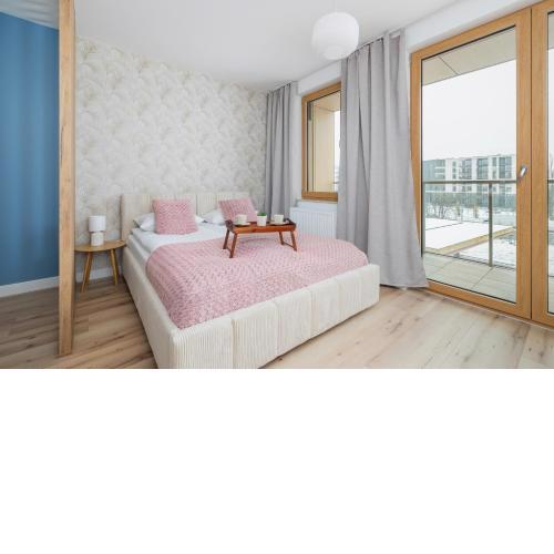 Pink & Blue Cozy Studio in Kraków by Noclegi Renters