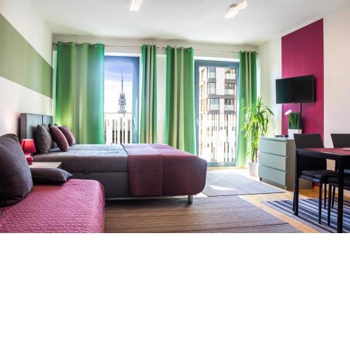Prague apartment in residential tower · parking