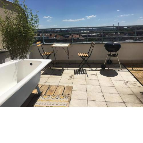 Prague apartment with large terrace