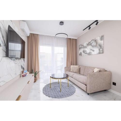 Prestiżowy Apartament Parking i Biurko do Pracy by Noclegi Renters