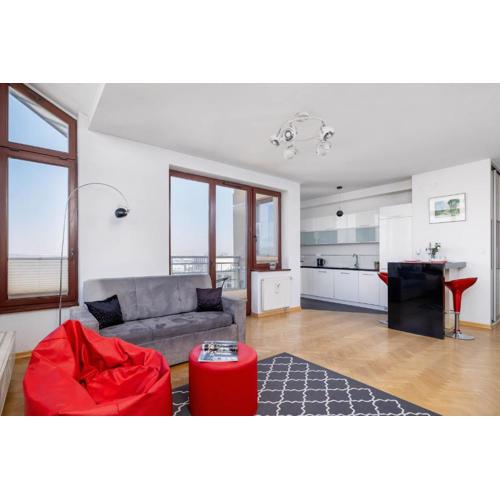 Przestronny i Przytulny Apartament w Krakowie z Parkingiem i Balkonem by Noclegi Renters