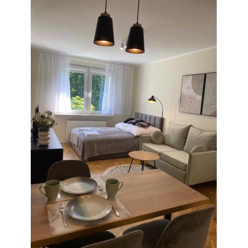 Przytulny apartament blisko lasu z szybkim wi-fi