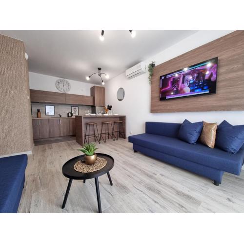 Q Apart Enter- 2 pokojowy klimatyzowany apartament przy Manufakturze z garażem Gratis, FV