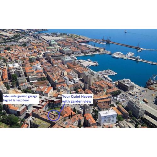 Quiet Haven*** Rijeka Center: Cozy & Spacious, King XL Bed, Pomerio 23