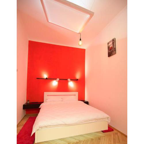 Red and Yellow Apartment Modern