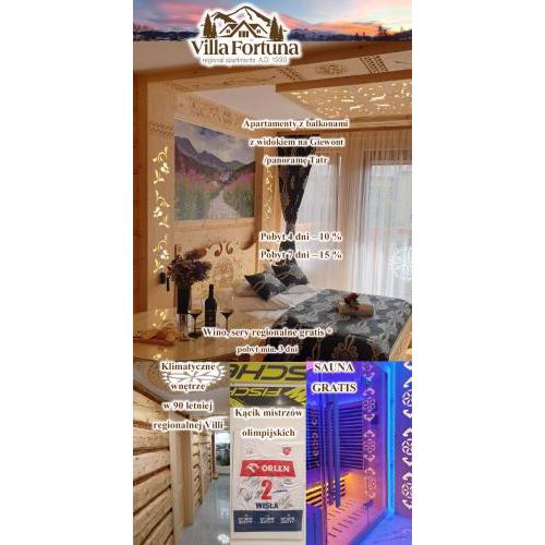 Regionalne apartamenty u Fortuny & Sauna