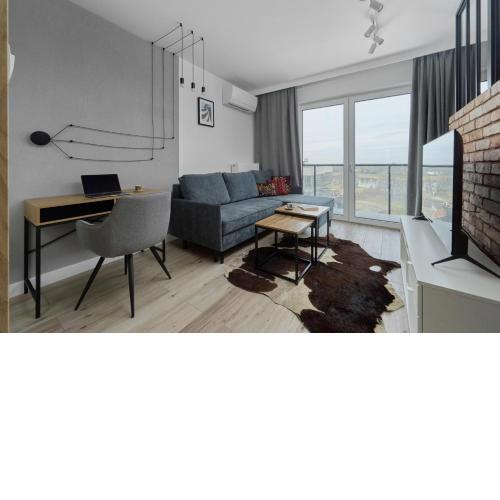 River View Studio with Balcony & FREE GARAGE Wrocław by Noclegi Renters