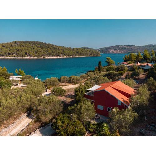 Robinson house in Vela Luka with sea view, terrace, air conditioning, WiFi 3439-1