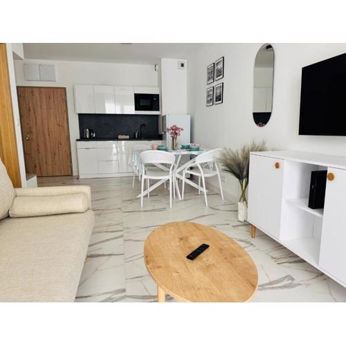 Rodzinny Apartament przy plaży, Bezpłatny parking Dąbki