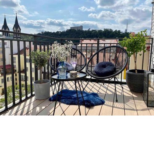 Romantic Terrace Studio in Karlín