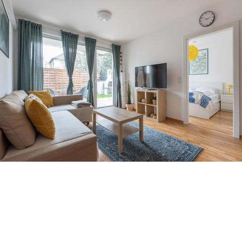 Schönes Apartment mit Garten und Tiefgarage