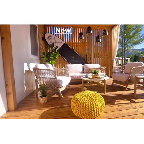 SEA HOUSE mobile home, pool, bikes - PRIVILEGE POINT camping & villas