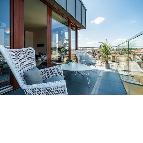 Shiny Rooftop Apart with Garage