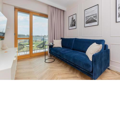 Sienna Grobla Apartment with View of the Motława Terrace & Sauna, Gym by Noclegi Renters