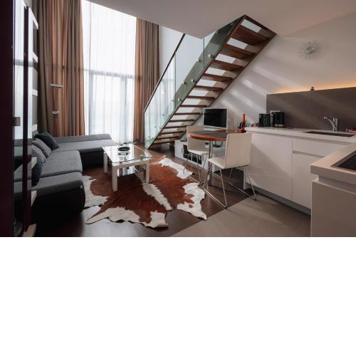 SKAU Eurovea Duplex Apartment Danube Exclusive View Free Parking