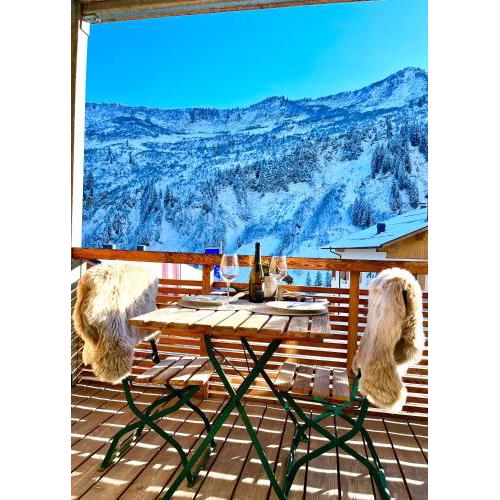 Sonniges Bergblick-Appartement