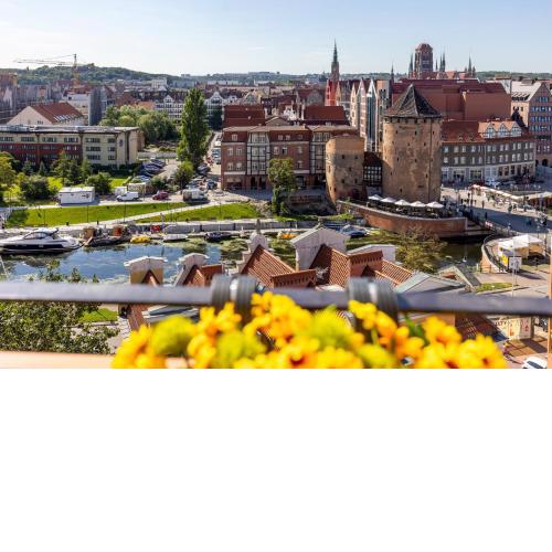 Stary Gdańsk wspaniały widok