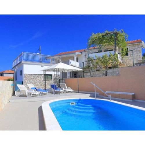 Stone house with pool