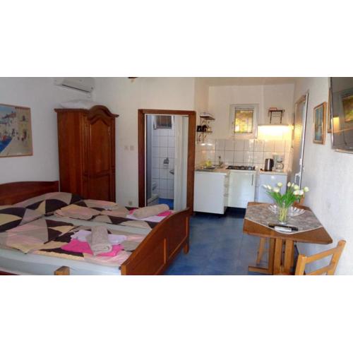 Studio Apartment in Biograd na Moru with Balcony, Air Conditioning, Wi-Fi, Dishwasher (4818-3)
