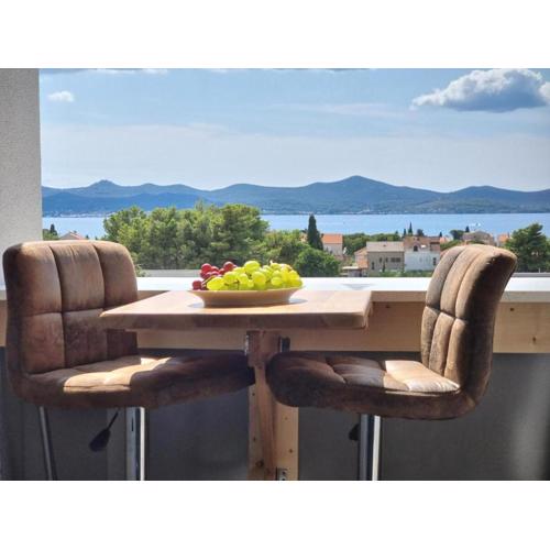 Studio apartment in Zadar with sea view, balcony, air conditioning, WiFi 5114-1