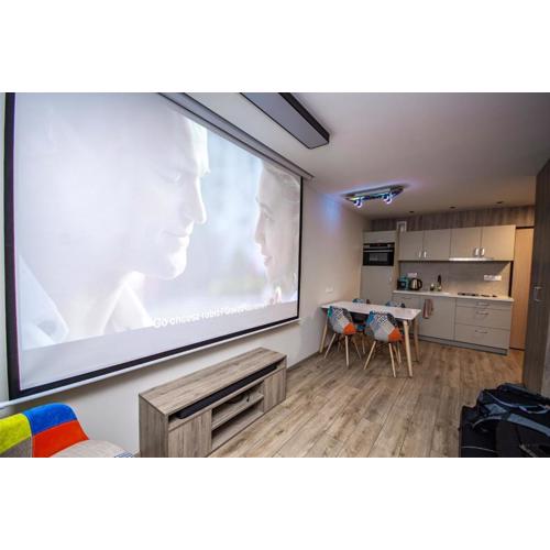 Studio Apartment with projector and balcony between Main Square and Kazimierz Quarter